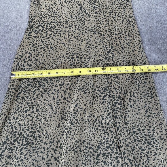 Rag & Bone 100% Silk Karen Wrap Dress Women's 8 Olive Leopard Print NWT - Picture 12 of 15